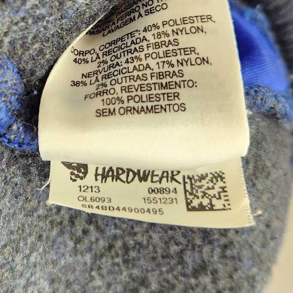 Mountain Hardwear Heather Blue Wool Blend Button Up Sweater sz S - Picture 8 of 8